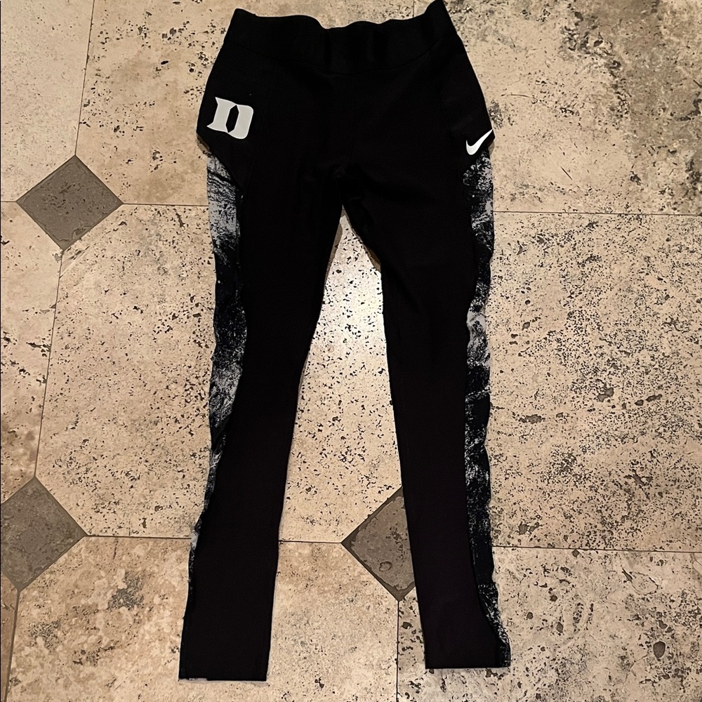 Nike Women’s Duke University branded Black and White Leggings